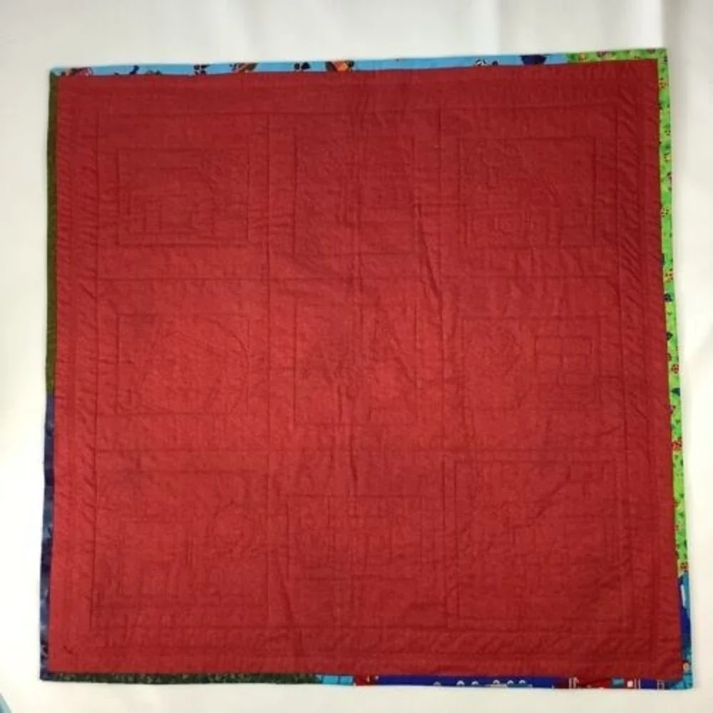 30” Square Quilt Community Neighborhood Children School Decor Alphabet Wall Hang